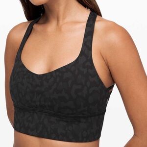 Lululemon Athletica Black Patterned Sports Bra bundle with shorts lululemon